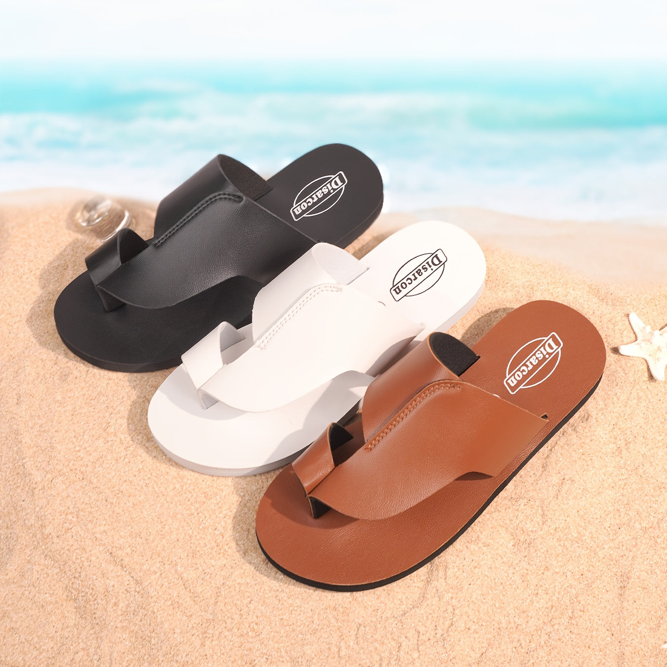 Herren Vintage Zehentrenner Sandalen – Bequeme Freizeitschuhe für Alltag und Strand