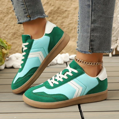 Damen Retro Sneaker Low-Top Freizeitmode – Bequeme Alltagsschuhe