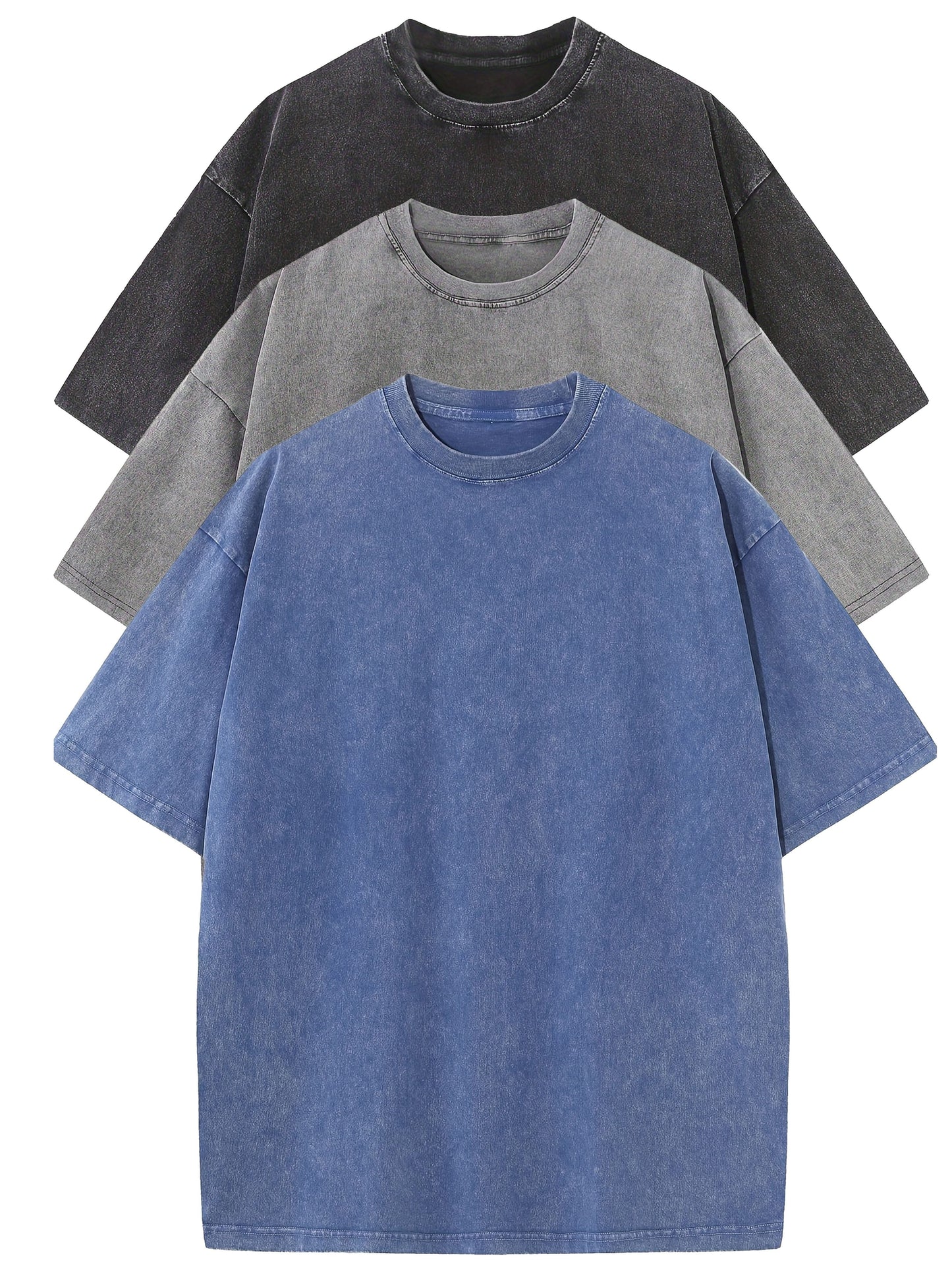 Herren Oversize T-Shirt 3er Pack – Trendiges Streetwear Basic für Freizeit & Alltag