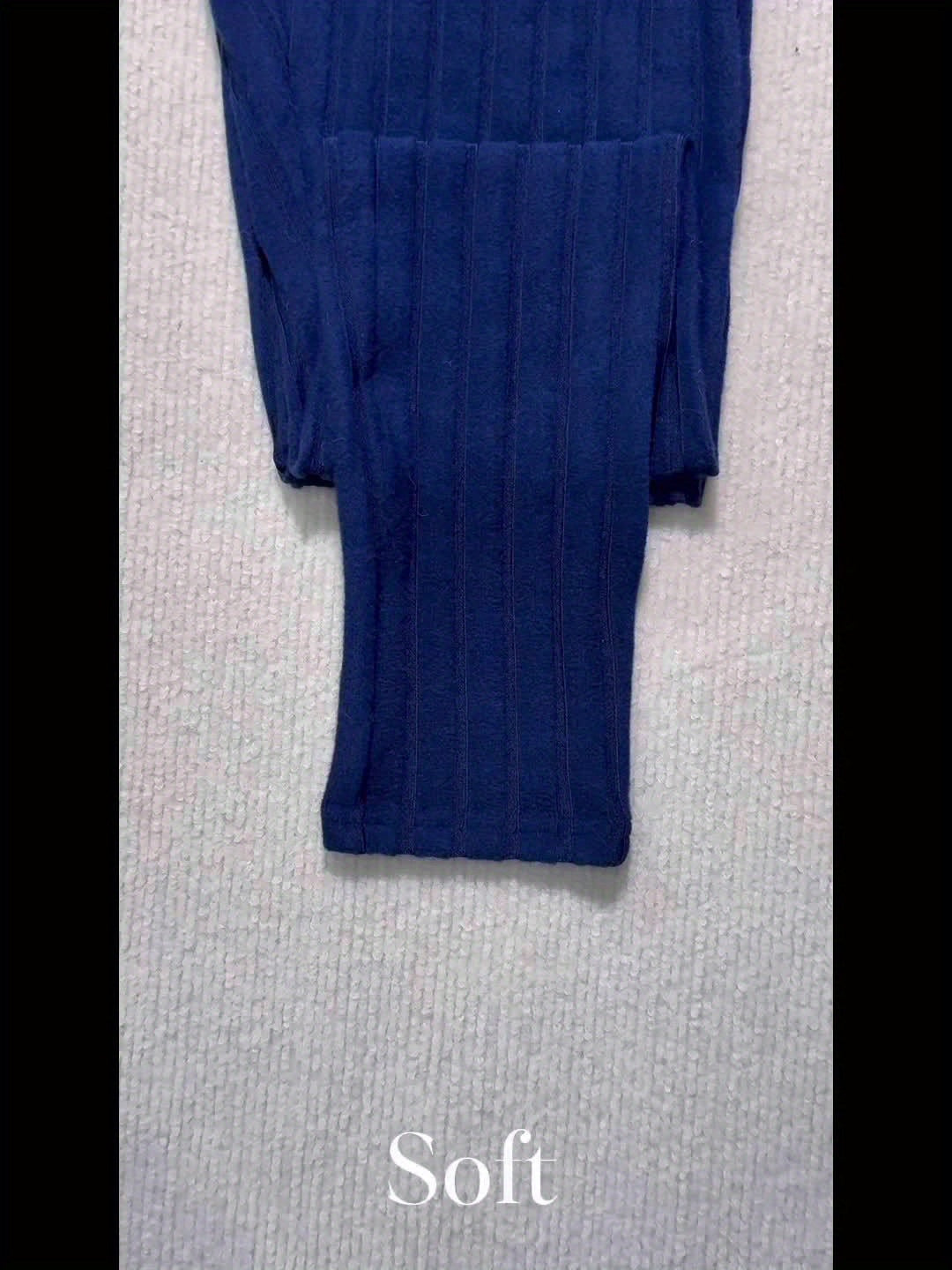 Gerippte Leggings für Damen mit hoher Taille und Kordelzug