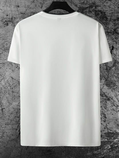 Men's Streetwear-Style T-Shirt with "CHICAGO" Print – Casual Summer Fashion for Leisure & Everyday Wear
