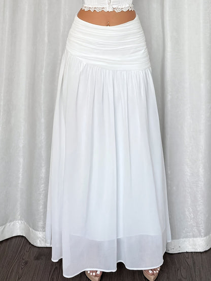 Women's Maxi Beach Skirt in Boho Style – Elegant Summer Skirt for Vacation and Beach