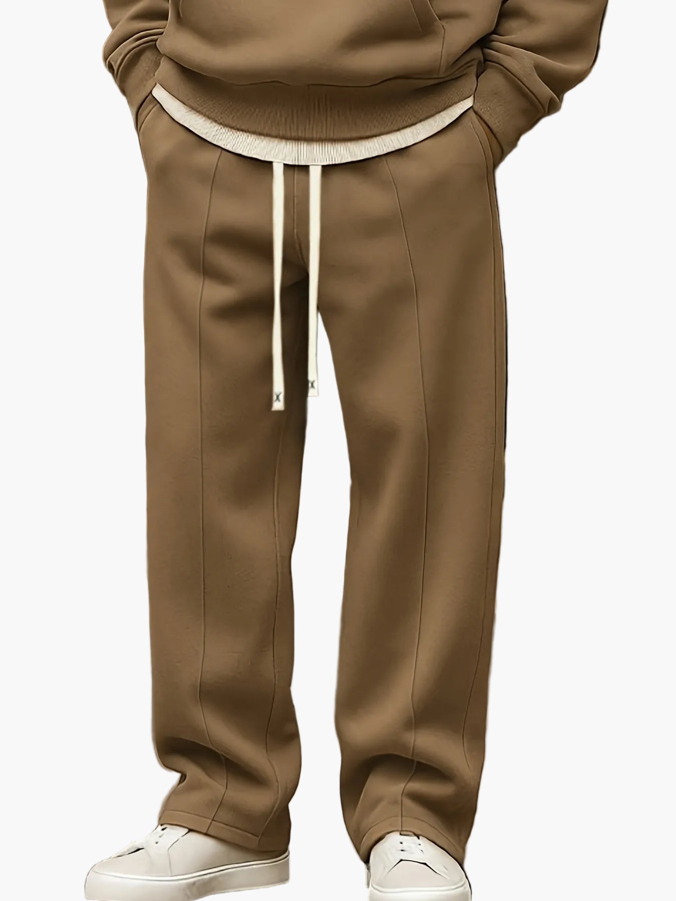Men's Casual Hooded Sweatshirt Set – Loose Leisure Suit with Hooded Sweatshirt and Trousers for Everyday, Sports & Relaxation