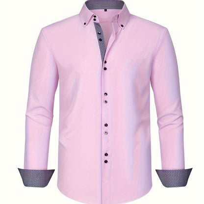 Men's Business Shirt Modern Fit – Elegant Style for Office & Leisure