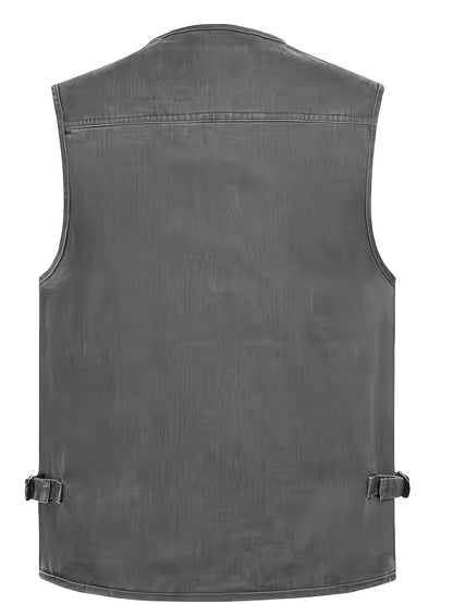 Men's Outdoor Vest with Many Pockets – Fishing & Photography Vest, Casual Utility Vest, Regular Fit
