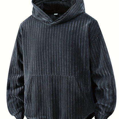 Structured hoodie with a hood and kangaroo pocket