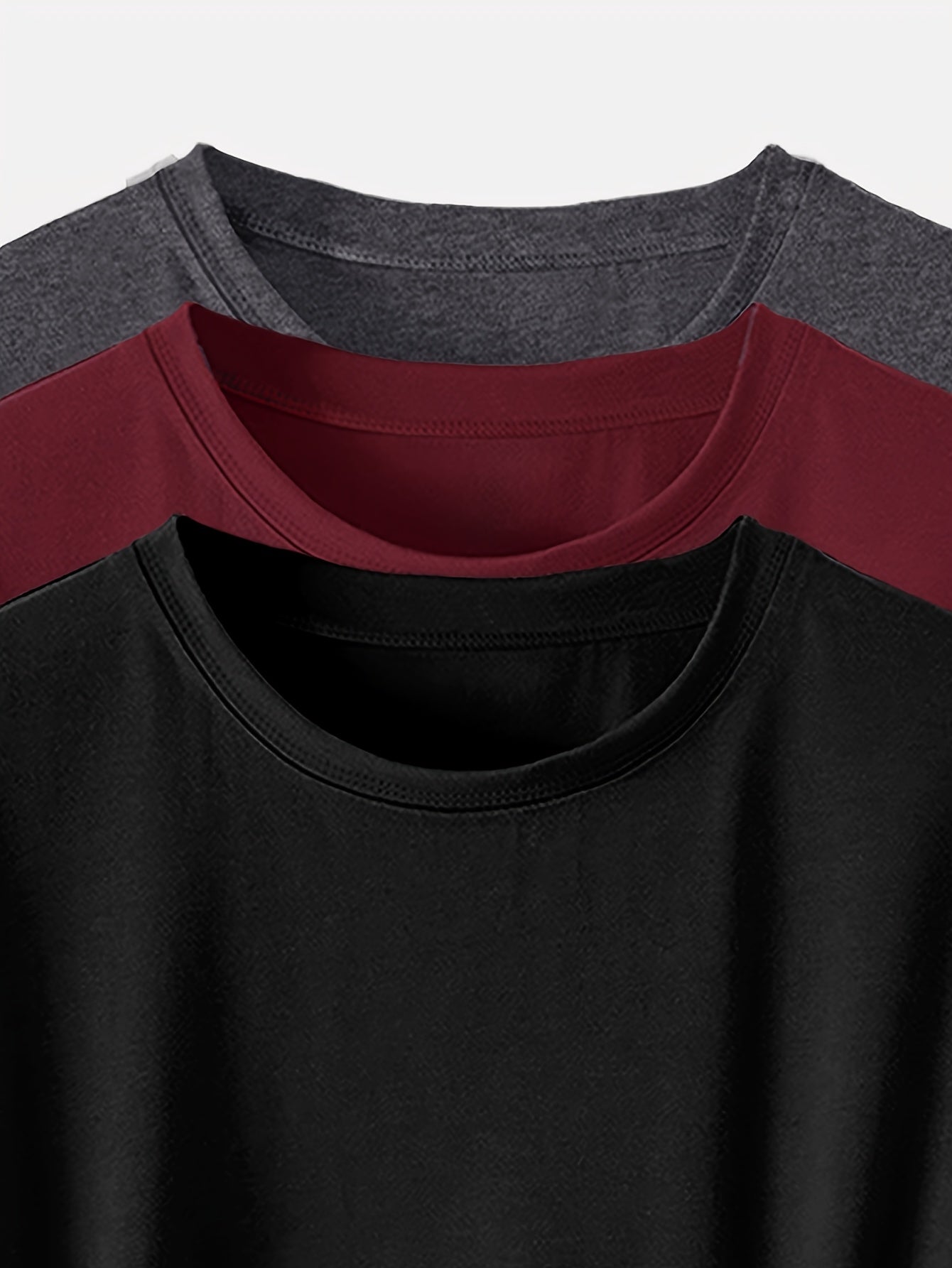 Women's Basic T-Shirt 3-Pack – Casual Crew Neck Shirts with Knot Detail, Short Sleeve, Everyday & Leisure