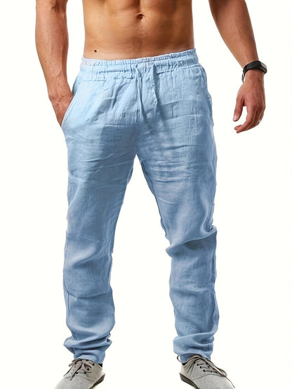 Men's casual pants with straight cut – summer style for everyday and vacation