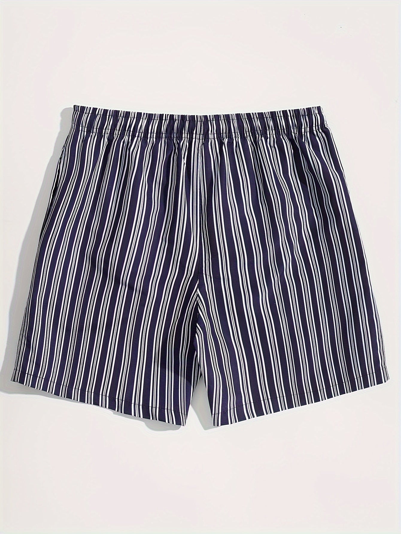 Herren Badeshorts mit gestreiftem Design – Lässige Schwimmshorts für Strand und Pool