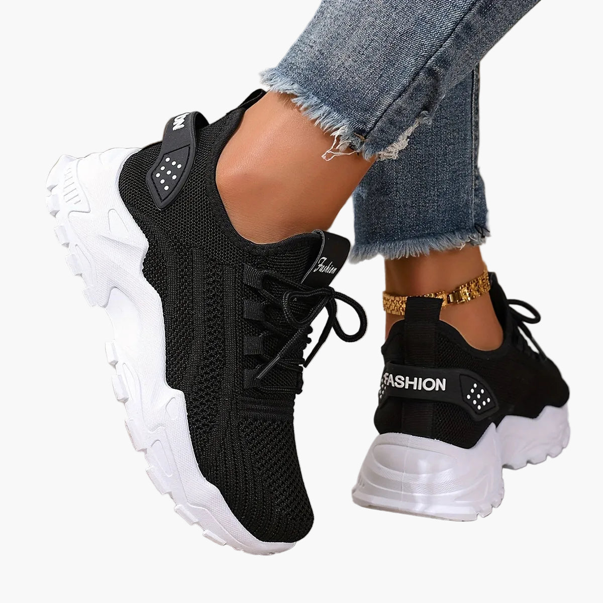Damen Sneaker Freizeit Sportliche Laufschuhe Komfort Trend