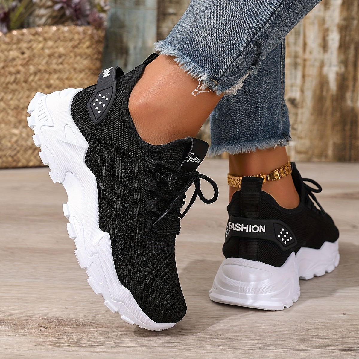 Damen Sneaker Freizeit Sportliche Laufschuhe Komfort Trend