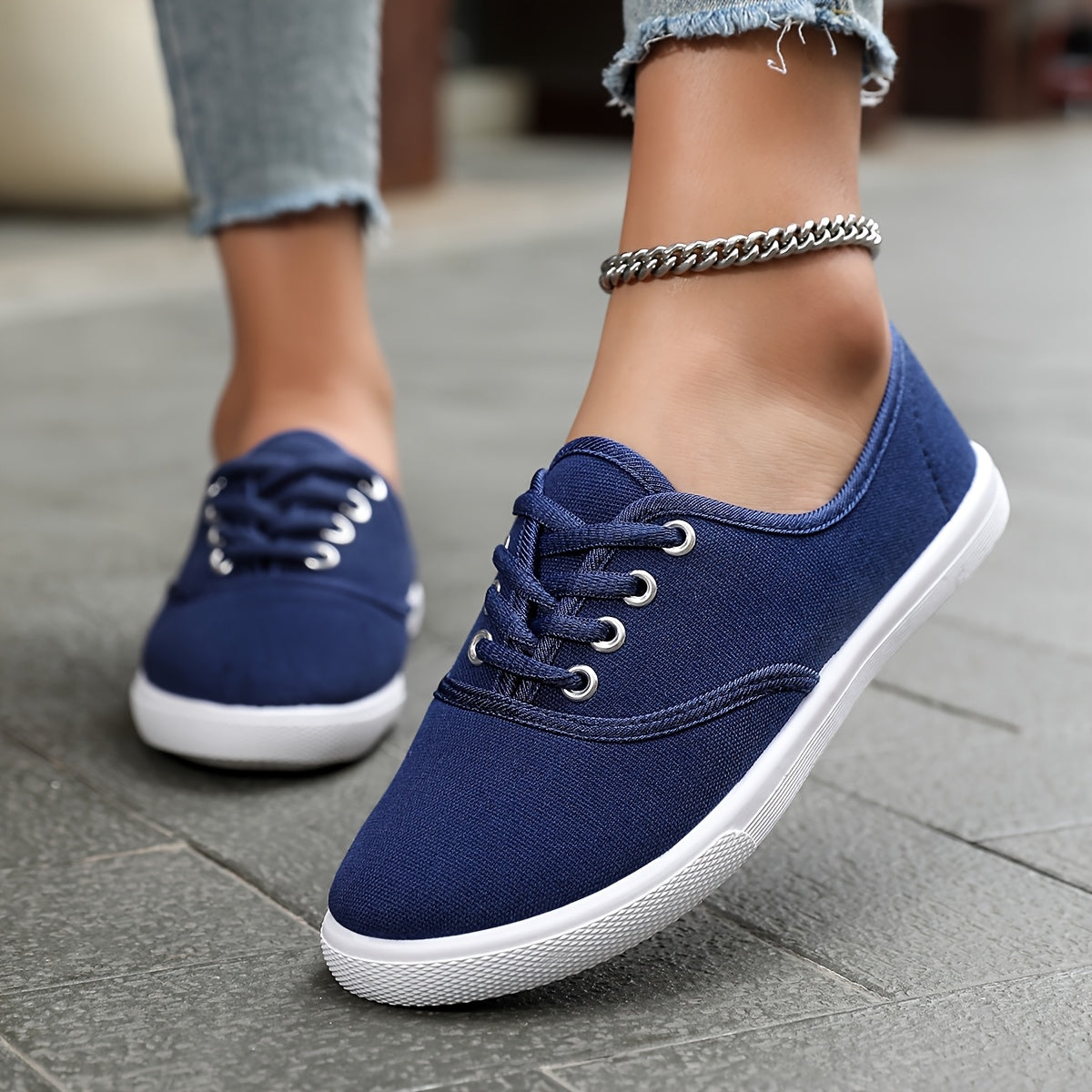Women's Casual Sneakers Low-Top Classic Lace-Up Everyday