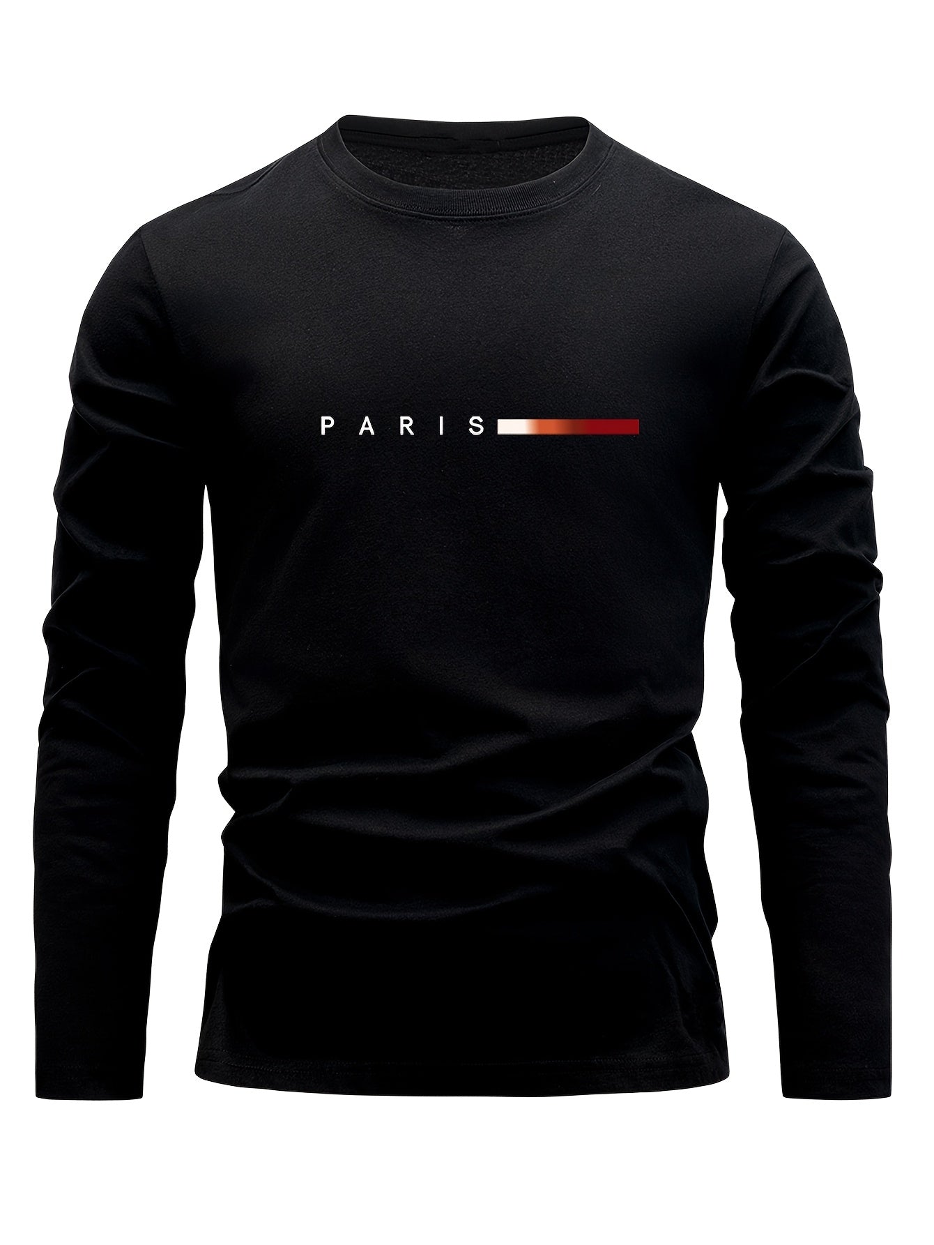 Men's long-sleeve T-shirt 3-piece set "Paris" crew neck