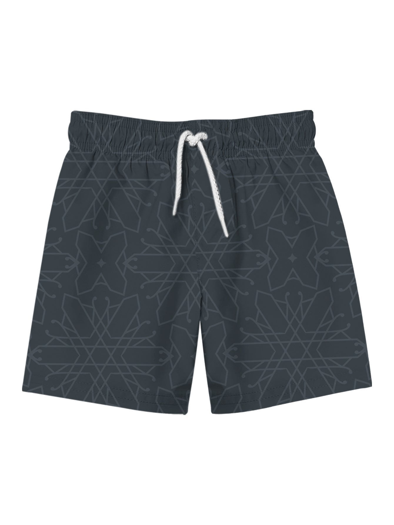 Men's swim shorts with modern print – Comfortable casual pants for beach and pool