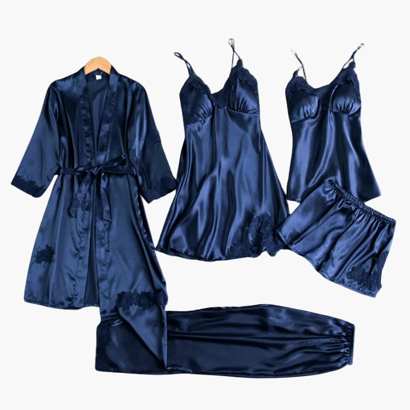 Women's Nightwear Set 5-piece – Elegant Pajama and Home Clothing Set for Stylish Evenings