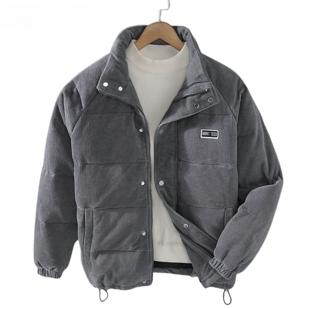 Men's Winter Quilted Jacket – Fashionable Outdoor Companion for Cold Days