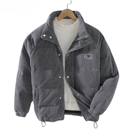 Men's Winter Quilted Jacket – Fashionable Outdoor Companion for Cold Days