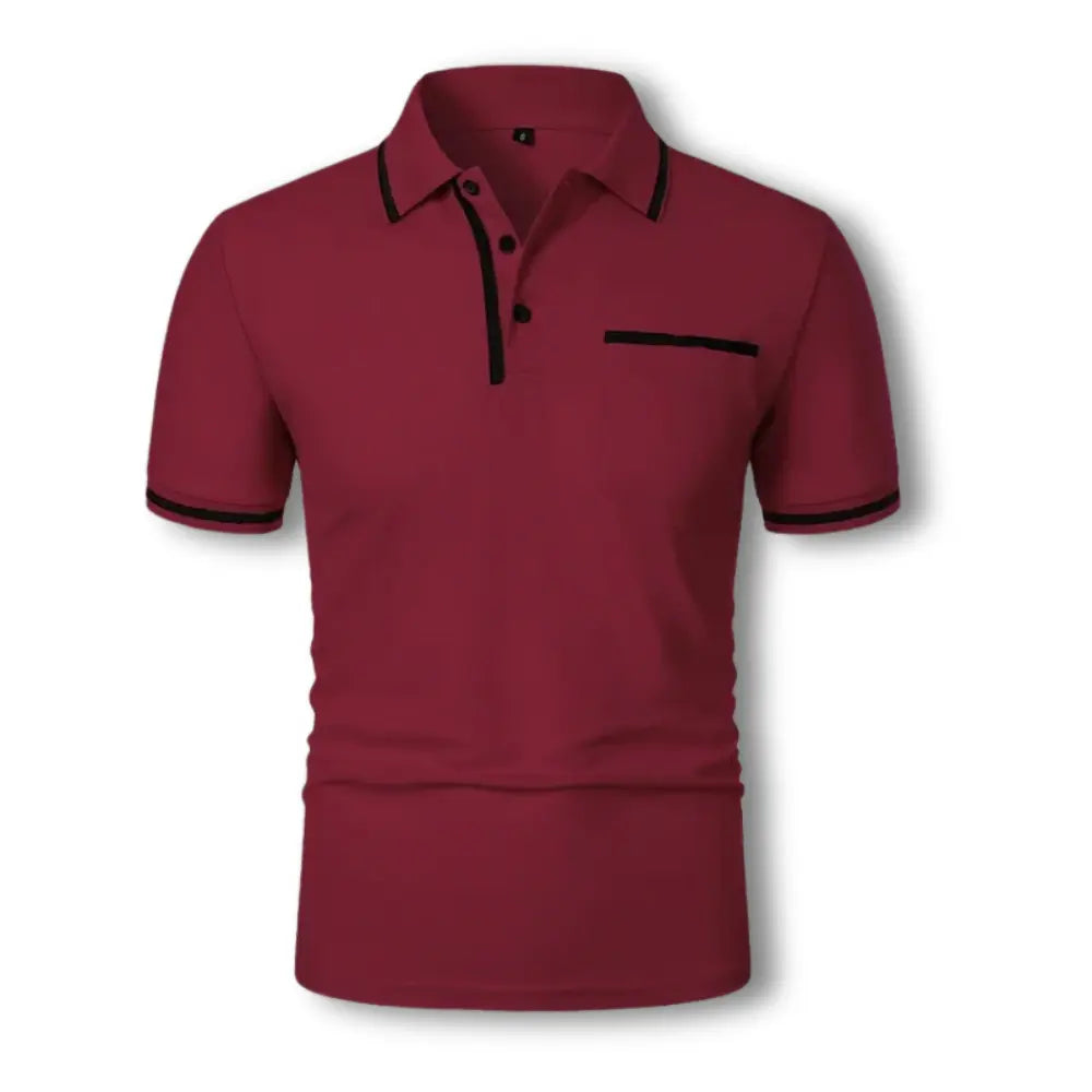 Men's Polo Shirt Modern Fit – Stylish Leisure and Work Shirt with Contrast Details