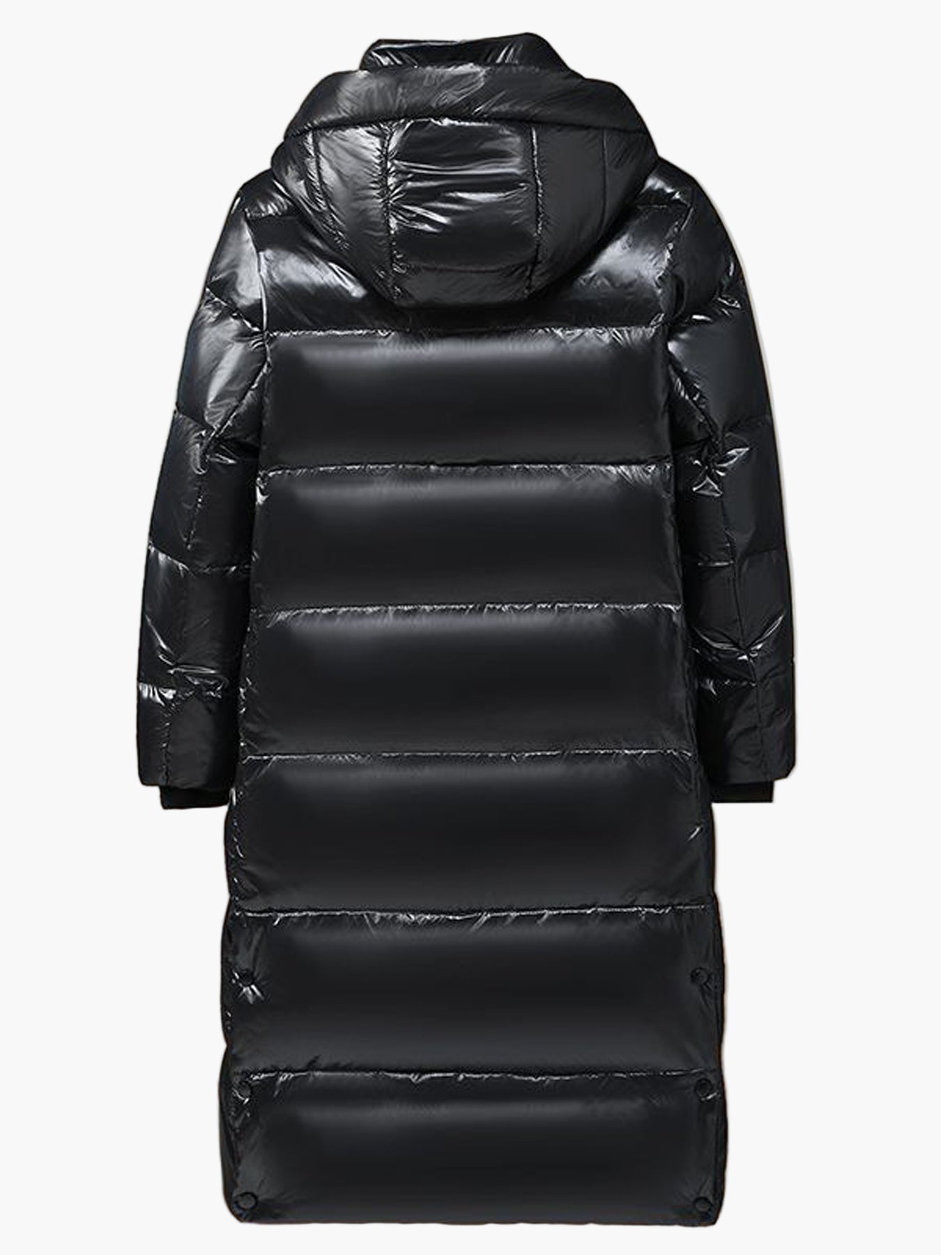 Herren Daunen Steppmantel mit Kapuze – Langer Wintermantel für Freizeit und Outdoor