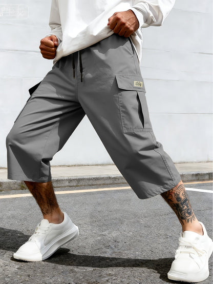 Herren Cargo Shorts Freizeit Knie-Länge mit Taschen – Lässige Streetwear für Alltag und Sport