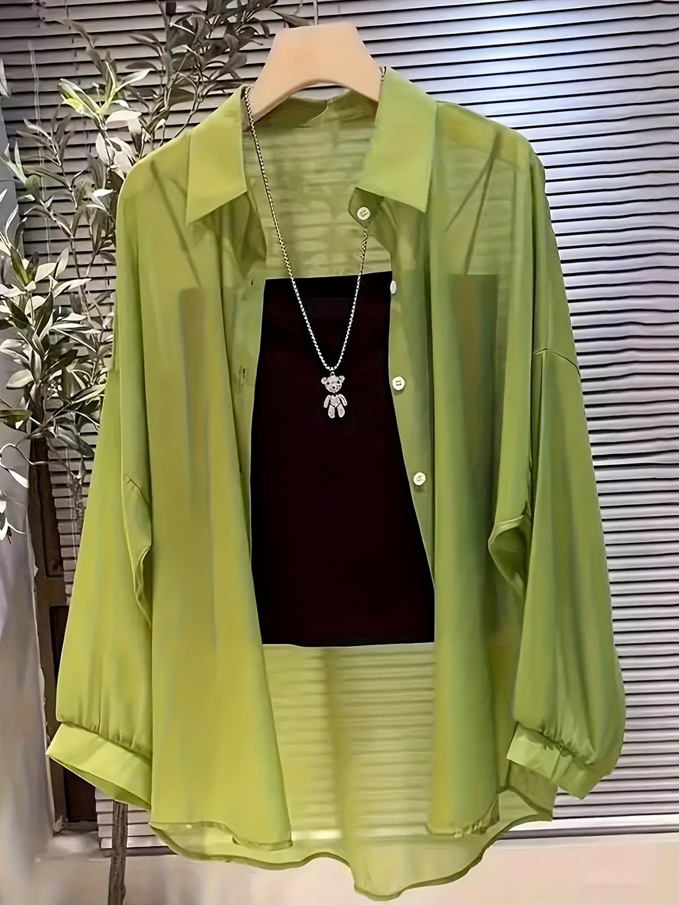 Women's Two-Piece Set – Elegant Shirt and Bandeau Top for a Modern Layered Look