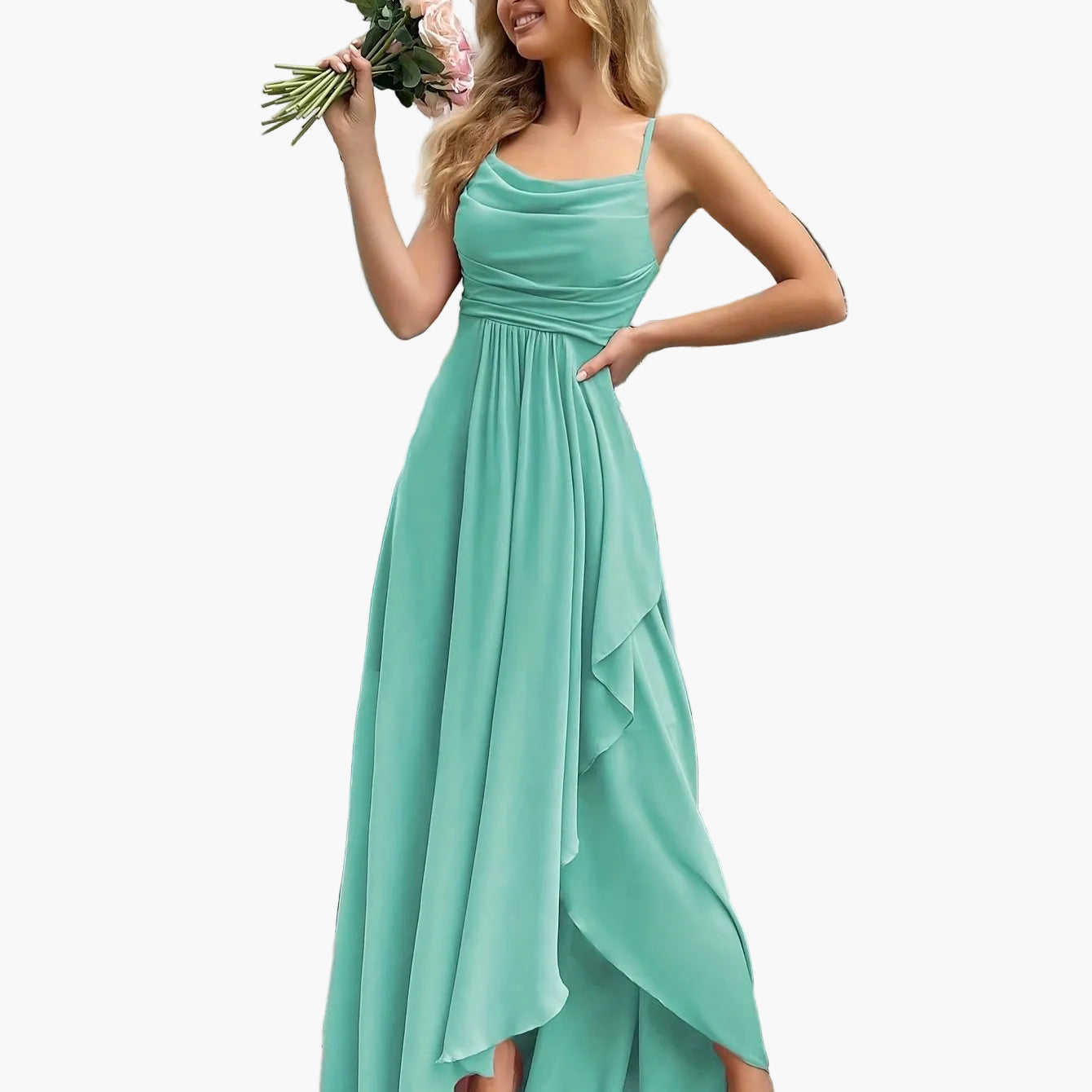 Women's Elegant Fit & Flare Evening Dress for Festive Occasions