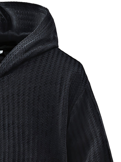 Structured hoodie with a hood and kangaroo pocket