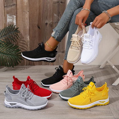 Women's Sneakers for Leisure & Sports – Breathable Low-Top Trainers for Everyday and Fitness