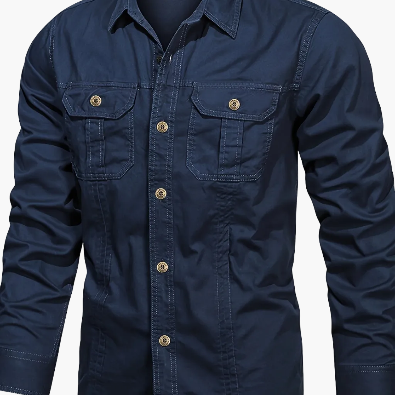 Men's Outdoor Casual Shirt Long Sleeve – Classic Utility Look for Everyday and Adventure