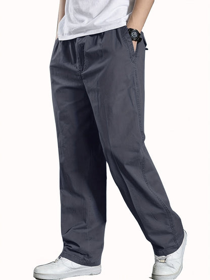 Herren Freizeithose mit Kordelzug, locker geschnitten, vielseitig für Alltag und Sport