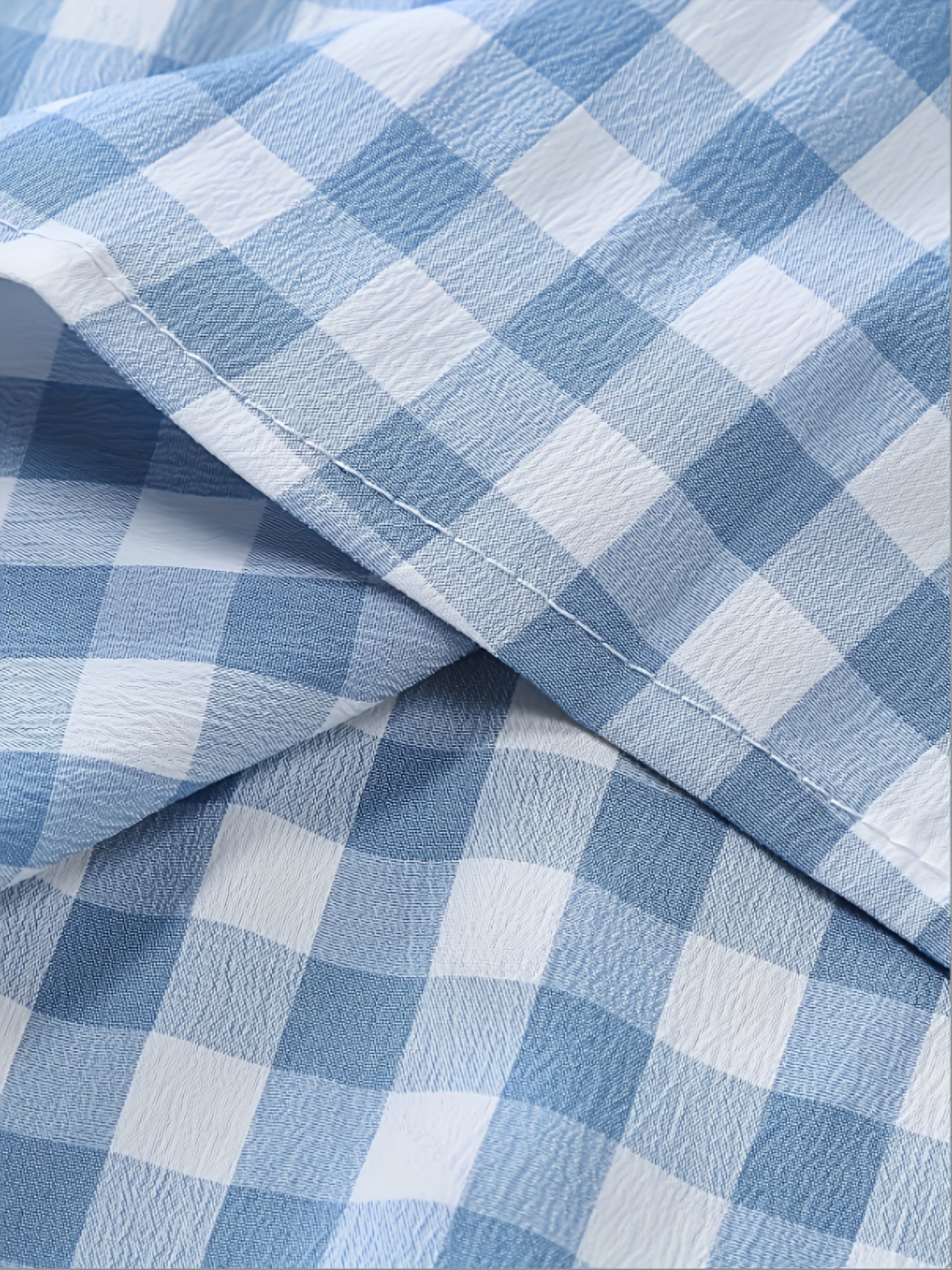 Herren Kurzarm Freizeithemd Kariert – Modernes Button-Down für Alltag und Freizeit