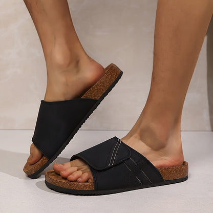 Men's Sandals – Comfortable Slip-On House Shoes for Everyday and Leisure – Open Toes, Casual Style