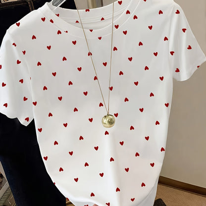 Women's Polka Dot T-Shirt in Elegant Style – Perfect for Everyday and Leisure
