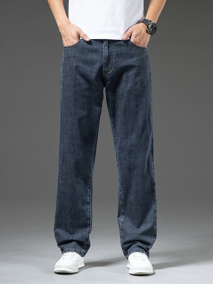 Men's Jeans Wide Leg Casual Style for Leisure and Everyday Wear