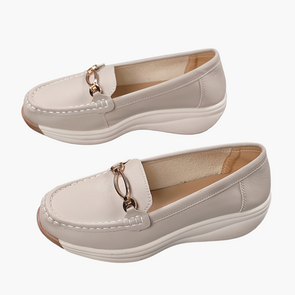 Women's Slip-On Loafer Elegant with Platform – Comfortable Casual Shoes for Everyday and Office