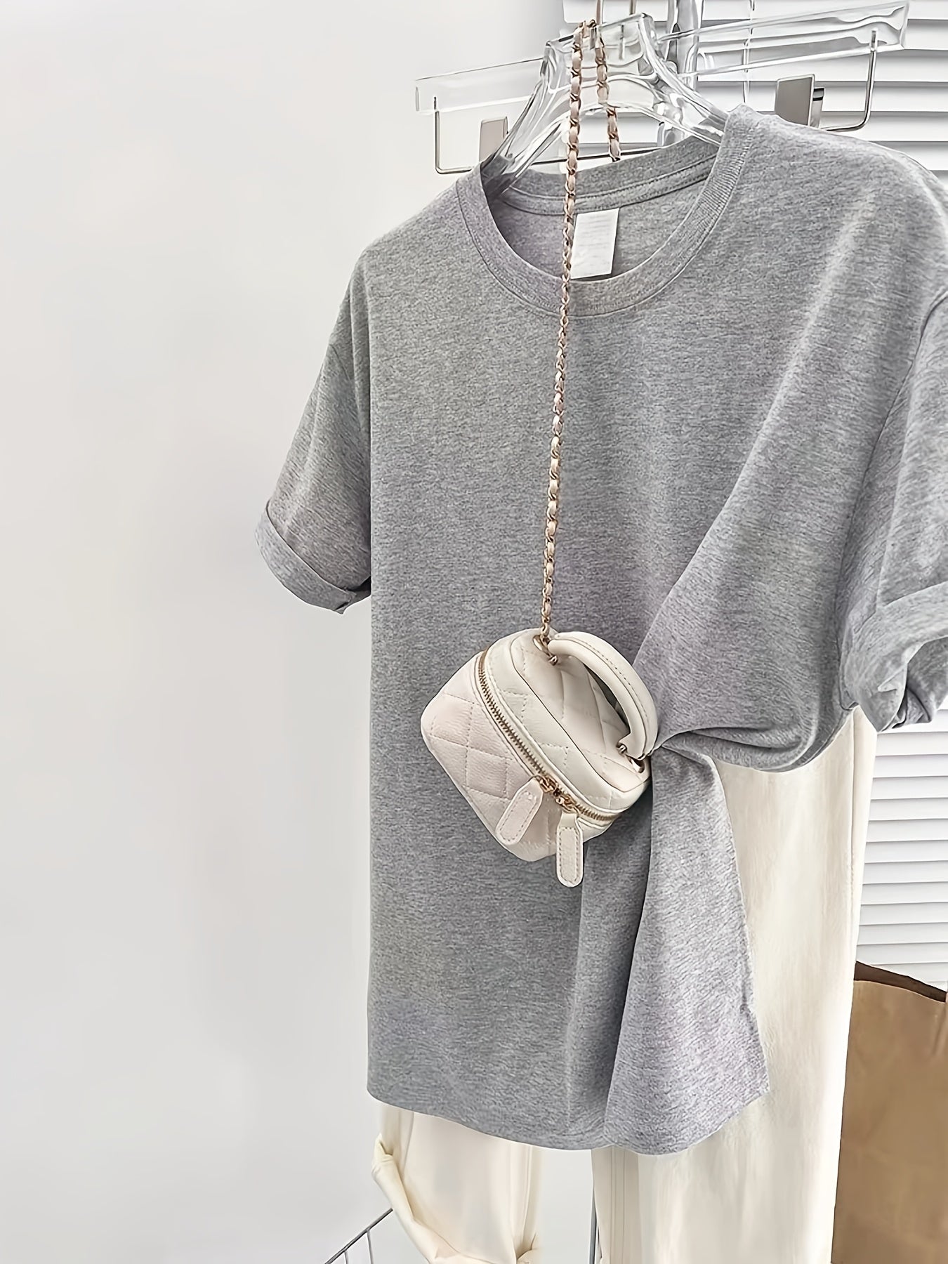 Damen Basic Oversized T-Shirt Casual Stil – Ideal für Alltag & Freizeit