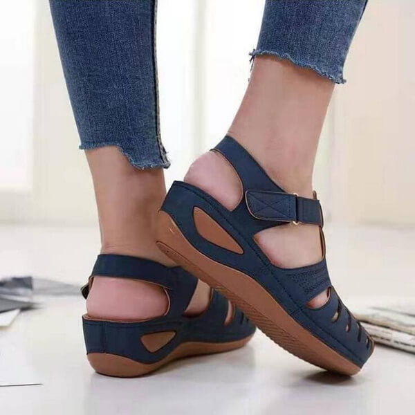 Women's Comfortable Slip-On Wedge Sandals for Everyday and Leisure