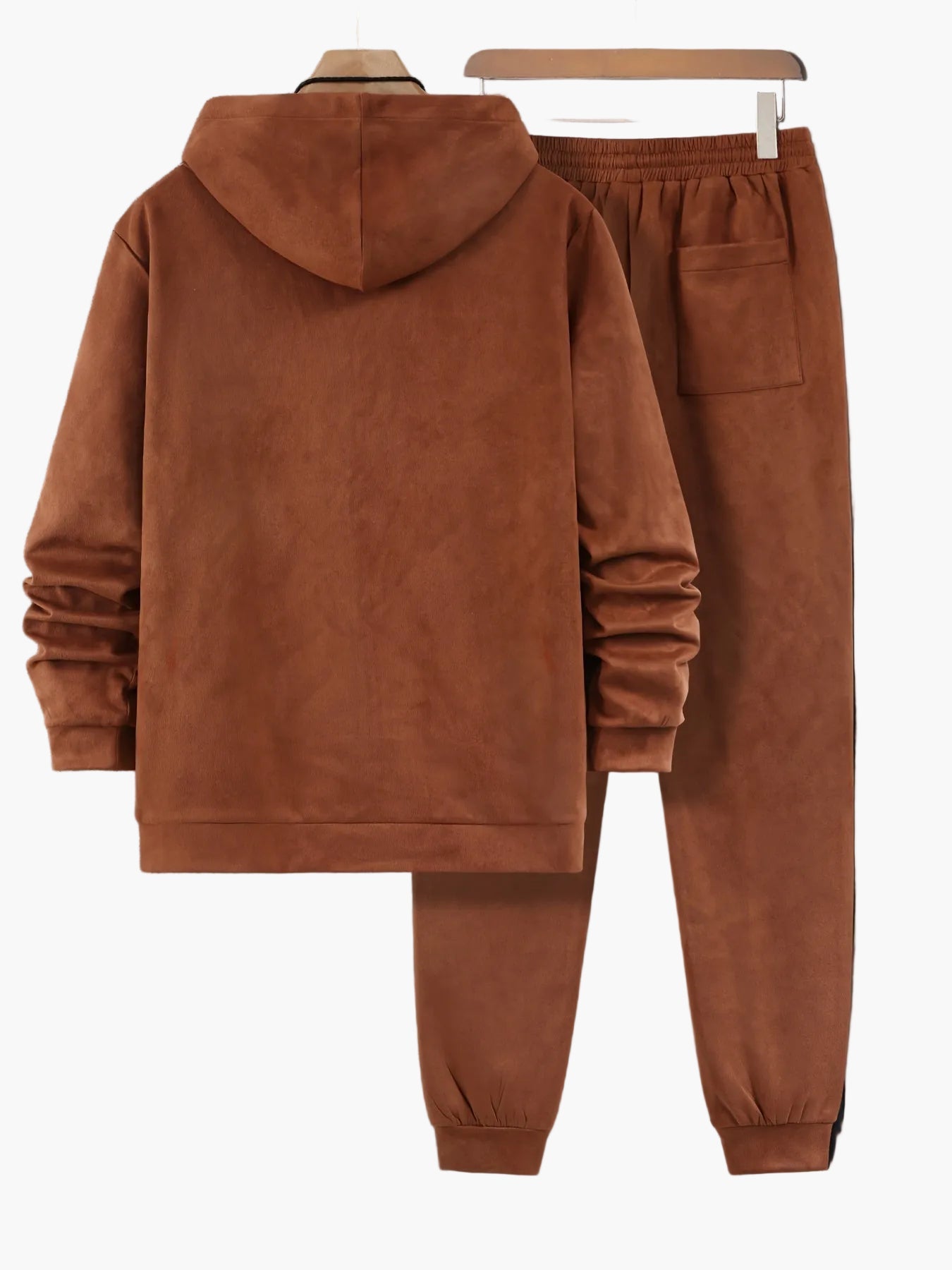 Men's Sweat Suit Set with Hooded Jacket and Zipper – Sporty & Casual for Leisure and Everyday Use