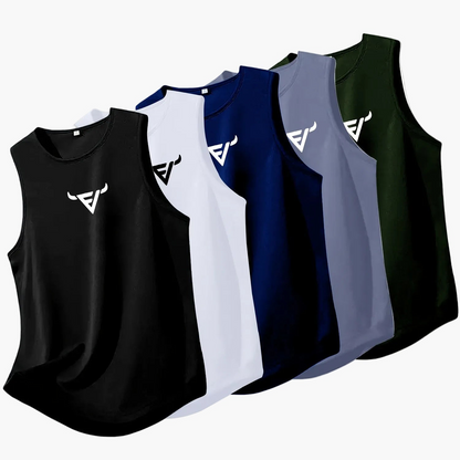 Men's Sports Tank Top 5-Pack – Sleeveless Fitness Shirt, Regular Fit, Ideal for Training and Leisure