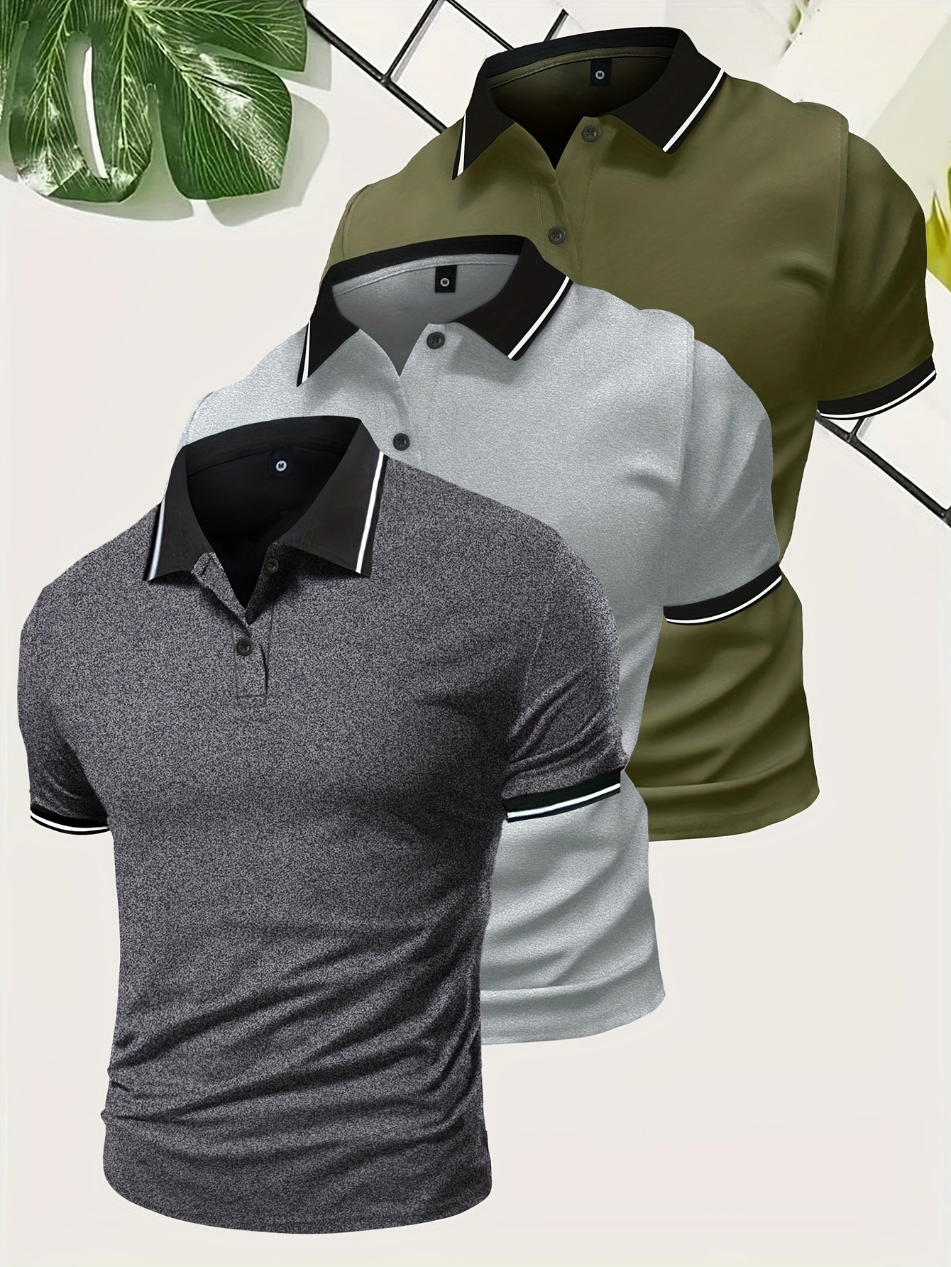Men's Modern Casual Polo Shirt for Everyday and Leisure