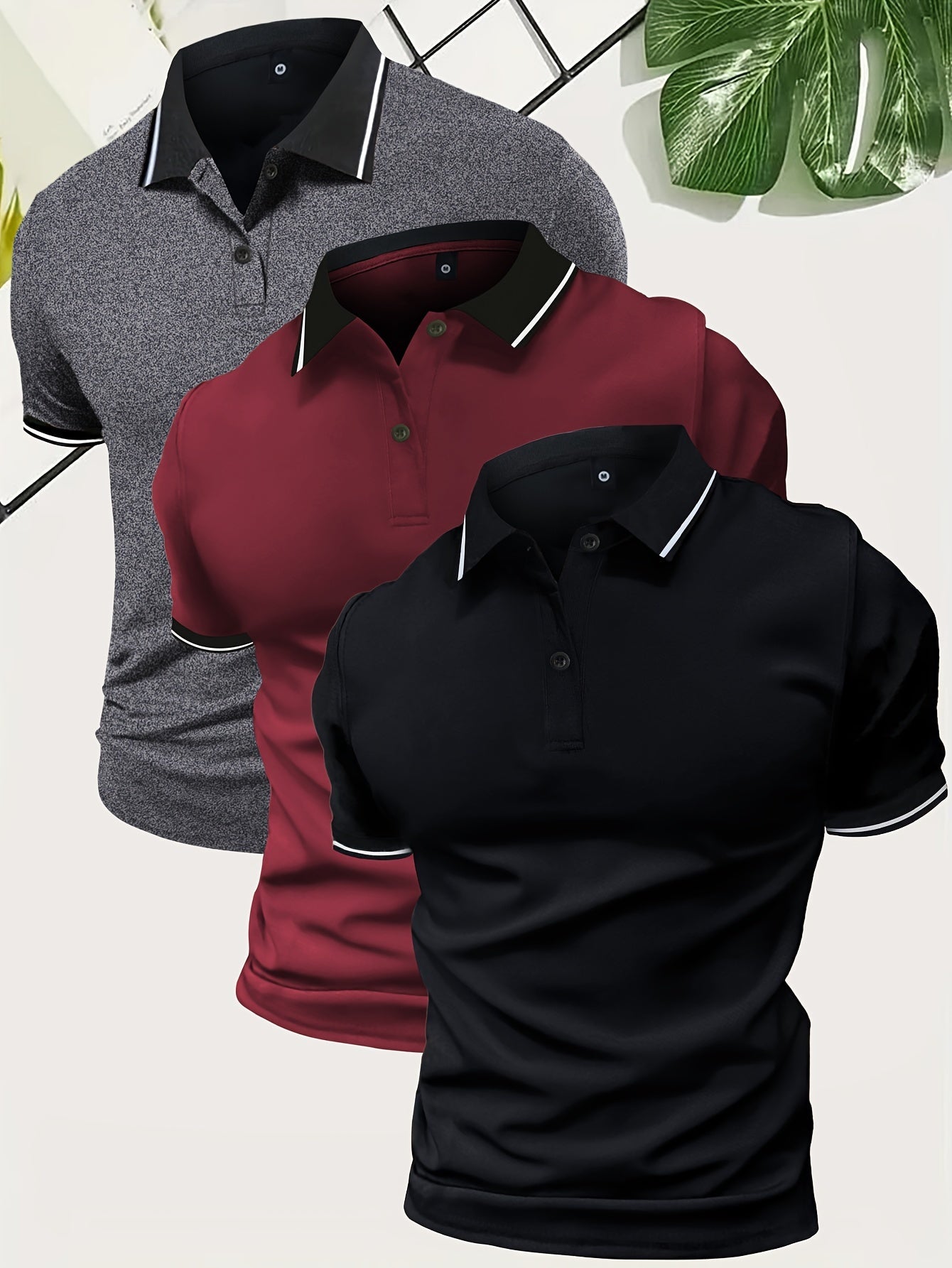 Men's Modern Casual Polo Shirt for Everyday and Leisure
