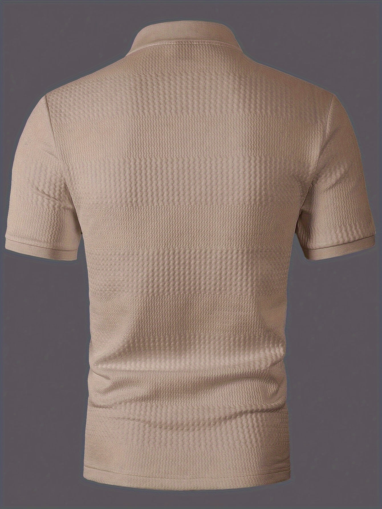 Herren Poloshirt Slim Fit mit Strukturmuster – Casual Sommerstyle