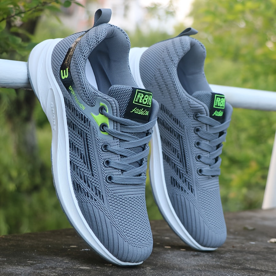 Men's Sports Shoes for Outdoor & Leisure – Breathable Lace-Up Sneakers