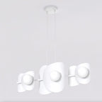 Hanglamp staal modern Elementi 6 lichts, wit – 87 x 23 cm, hoogte verstelbaar, eettafel en kookeiland