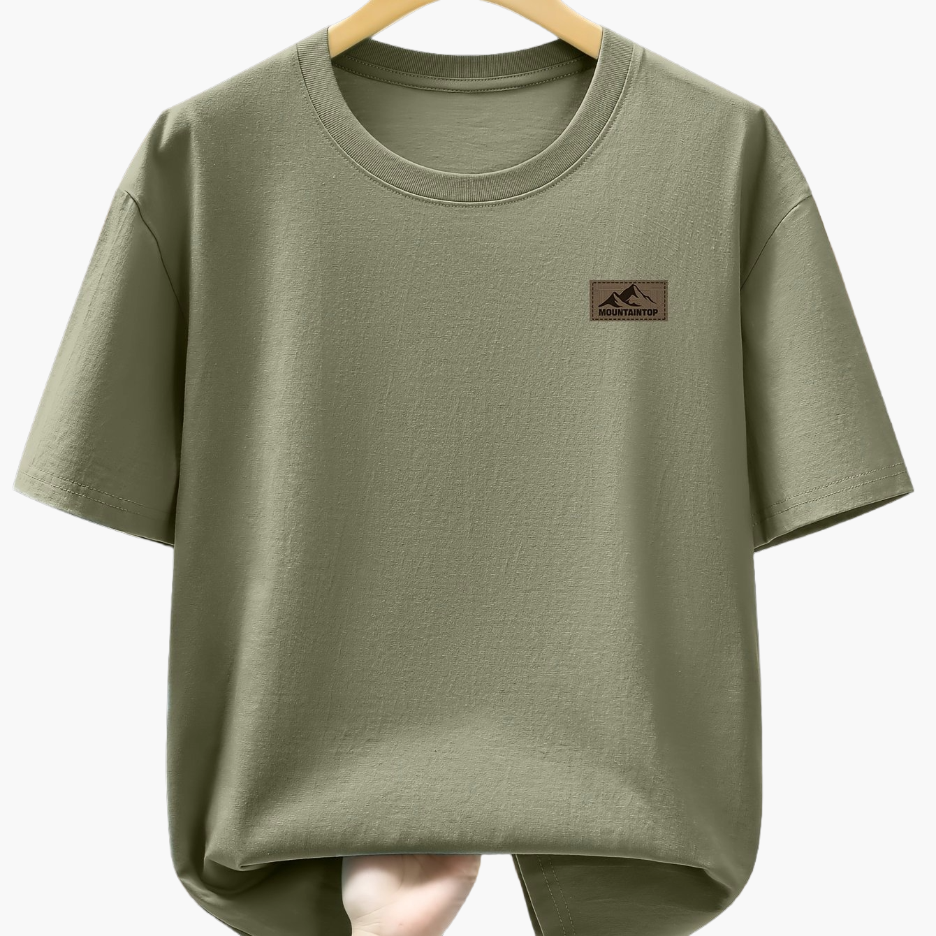 Men's T-Shirt with Mountain Logo – Casual Leisure Shirt for Everyday & Outdoor Use
