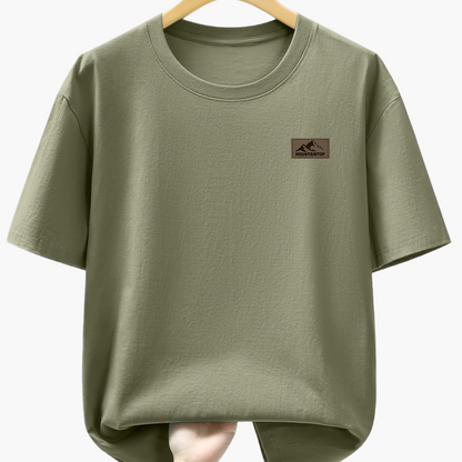 Men's T-Shirt with Mountain Logo – Casual Leisure Shirt for Everyday & Outdoor Use