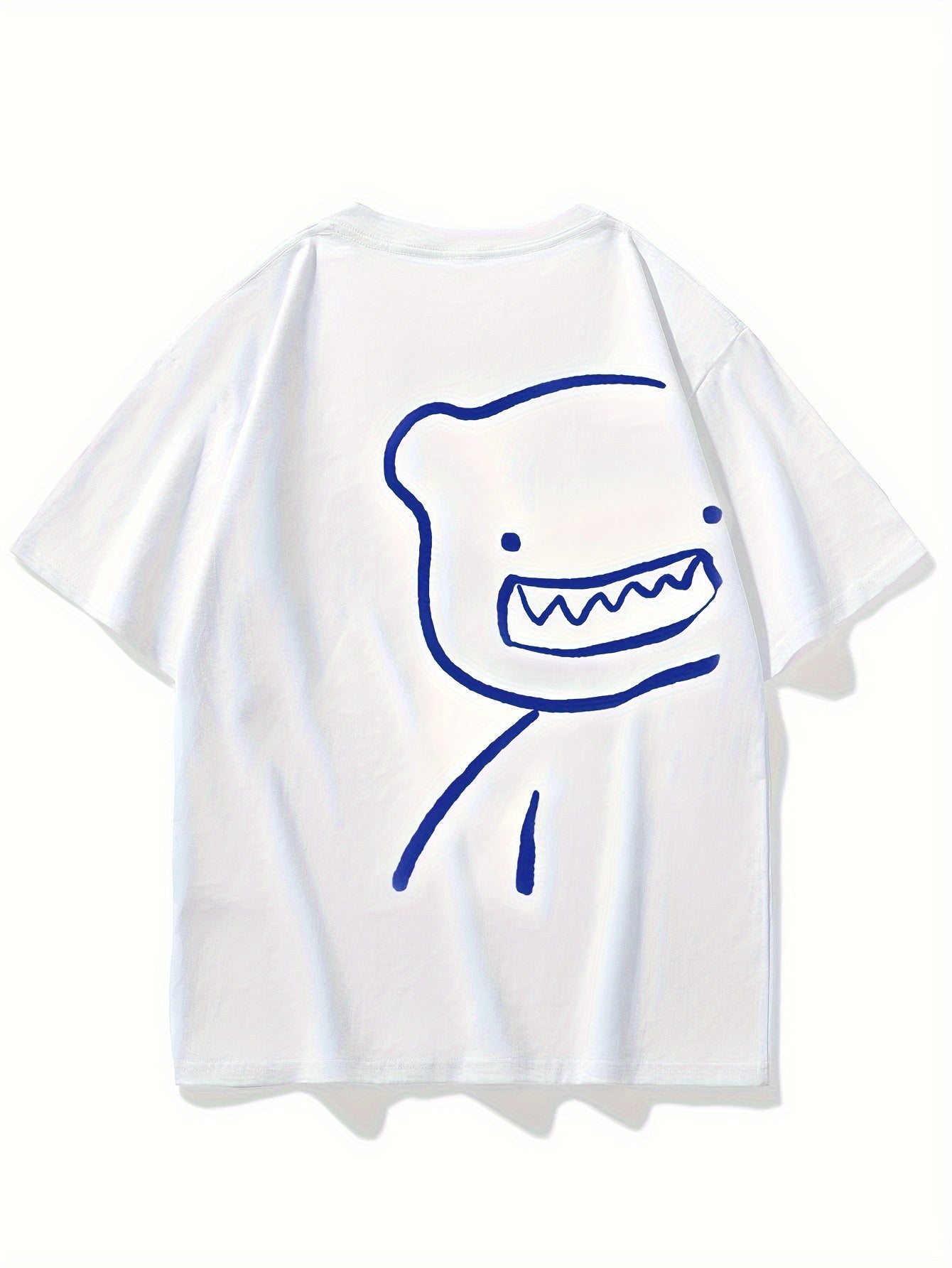 Men's Oversized Streetwear T-Shirt with Bear Print – Artistic Look, Casual Fashion