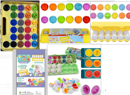Educational Toy Egg Set for Children – Educational Sorting & Stacking Game from 3 Years, Boys & Girls