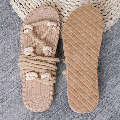 Women's Boho Flat Wrap Strap Sandals – Summer Festival & Beachwear