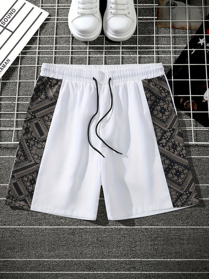 Men's streetwear shorts with graphic pattern and modern design – perfect for casual wear and urban style